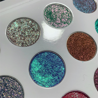 Palette de 42 fards à paupières changeants de couleur, poudre pressée duo chrome, maquillage scintillant pour les yeux avec étui magnétique