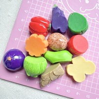 Charmes en résine de légumes, légumes verts, dessins animés, décoration DIY pour coque de téléphone