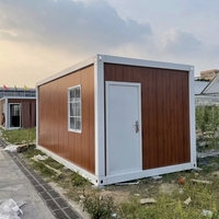 Estructura de Acero Prefabricada Modular Moderna e Impermeable para Viviendas Pequeñas, Contenedor, RV, Cochera, Baño, Taberna, Villa, Parque