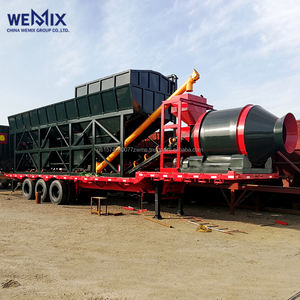 YHZM500 Planta dosificadora de hormigón móvil Mezclador de tambor Tipo de tambor Planta mezcladora móvil - Product Image 1