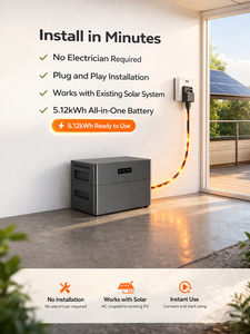 Système <span class=keywords><strong>de</strong></span> stockage d'énergie domestique solaire 5 kWh prêt à l'emploi, à couplage CA, zéro exportation, pour compteur intelligent Linky <span class=keywords><strong>France</strong></span>, IP65 - Product Image 5