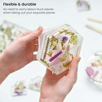 Timesrui Kit de 37 Moules en Silicone pour Résine (Pendentifs Alphabet) - Fournitures DIY pour Fabrication de Bijoux, Accessoires, Porte-Clés