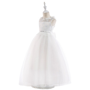 Robe de soirée élégante pour filles, brodée de dentelle, longueur ras du sol, silhouette fourreau, avec dos ajouré, idéale pour les mariages printemps/été - Product Image 5