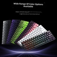 Keyboard Mekanik Esports 61-tombol, Tombol PBT dengan Cetakan Samping, Dapat Ditukar Saat Panas, Pencahayaan RGB, Berkabel, Tea Switch, Portabel, Untuk Gaming