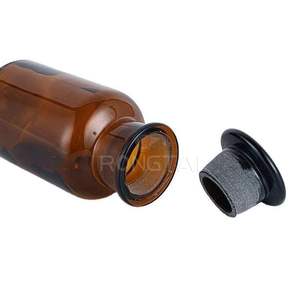 Bouteille de réactif chimique de laboratoire RONGTAI Chine usine col étroit 1000ml bouteilles de réactif de produits chimiques en verre - Product Image 4