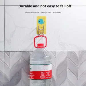 Gancho para Lavabo de Baño de Acero Inoxidable, Montaje en Pared sin Taladro, con Adhesivo, Resistente, Conveniente y Práctico - Product Image 2