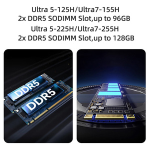 Mini PC Potente con Procesador Core Ultra 7 255HX CPU 11 MWS-C2(A) 7 255H + GPU RTX4060 de 8GB para Renderización y Juegos de Alto Rendimiento - Product Image 2