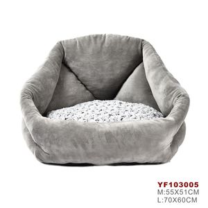 Sofá del animal doméstico cuadrado de lujo <span class=keywords><strong>para</strong></span> mascotas <span class=keywords><strong>cama</strong></span> de tela de gamuza y pv de sofá perro de perro <span class=keywords><strong>cama</strong></span> - Product Image 3