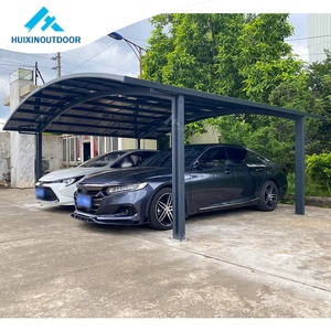 Abri de <span class=keywords><strong>voiture</strong></span> double moderne <span class=keywords><strong>en</strong></span> aluminium et polycarbonate avec finition naturelle, structure métallique durable pour abri de stationnement - Product Image 3