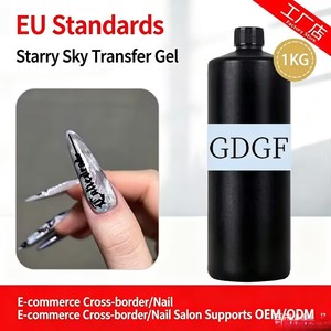Venta al por mayor de fábrica: Gel UV para uñas con efecto cielo estrellado, ecológico, no tóxico, acabado mate de lujo para uso transfronterizo. - Product Image 2