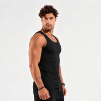 Débardeurs de musculation de haute qualité pour hommes, col carré, compression, vente en gros