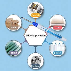 Stylos marqueurs à trous profonds à bas prix Marqueur à longue plume Marqueur de charpentier étanche pour le travail du bois - Product Image 6