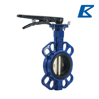 Válvula de Mariposa de Hierro Dúctil con Palanca, Asiento Blando de EPDM, PN16/CLASE 150LB/5K/10K para Tratamiento de Agua, HVAC y Plomería