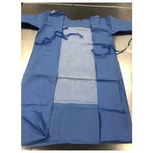 Camici chirurgici medici monouso di alta qualità per l'esame clinico camice <span class=keywords><strong>chirurgico</strong></span> rinforzato sterile SMS 45gsm dell'ospedale - Product Image 3