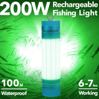 100W 200W 600W IP68 Rechargeable Sous-Marine Deep Drop Led Leurres De Pêche Lumières