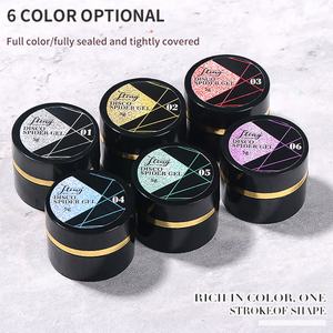 JTING Gel de Uñas Popular de 6 Colores para Arte de Uñas, Colección Spider Gel, Gel de Uñas con Efecto de Hilo Elástico y Diseño de Taladro Roto - Product Image 3