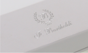 Logo stampato personalizzato chiusura magnetica in cartone rigido bianco Flip Pen penna a sfera firmatario confezione regalo per penna - Product Image 4