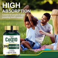 Coenzyme CoQ10 Ubiquinol Vital en Capsules – CoQ10 Ubiquinone pour la Santé Cardiaque – Gélules Végétariennes en Vrac 300mg – CoQ10 Quinone Q10