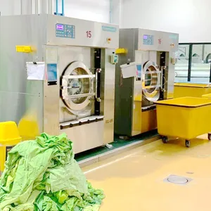 Büyük kapasiteli 70kg 100kg 130kg otomatik endüstriyel çamaşır yıkama ayıklama makinesi hastane için