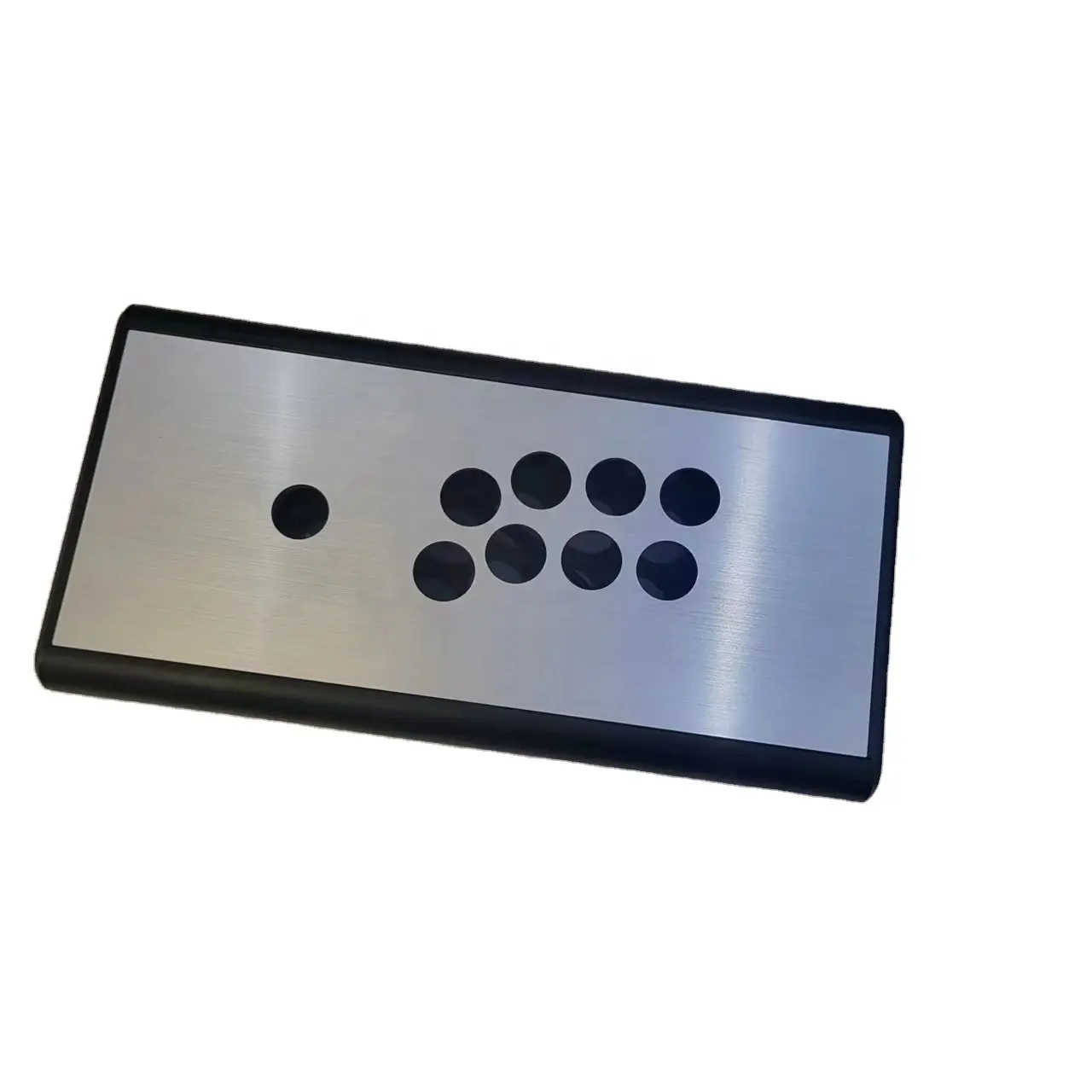 Kotak joystick game arcade kit DIY panel Metal brushed kustomisasi kotak hitam Eimpty suku cadang kit kontroler hitbox