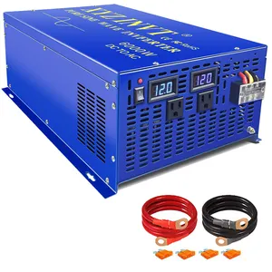 Pabrik Jual WZRELB 12V 24V 36V 48V Dc Ke Ac 100V 110V 120V 220V 230V 240V Pure Sine Wave Inverter 6000 Watt Power Converter