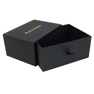 luxury clothing carton cardboard drawer packaging gift box black match box