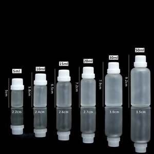 Botella de vidrio esmerilado con cuentagotas para loción, botella de vidrio esmerilado líquido con <span class=keywords><strong>tapa</strong></span> blanca, impresión de pantalla personalizada, 10ml - Product Image 5