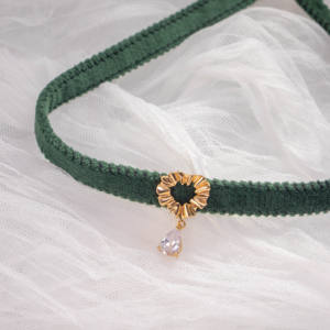 Nouveaux colliers ras de cou en argent plaqué or de haute qualité, délicats, avec zircon cubique, mode rétro, collier en jean, cadeaux pour femmes - Product Image 3