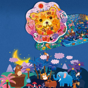 Dinossauro 3D colorido madeira Jigsaw Puzzle criativo DIY Adulto & Família brinquedo melhor presente para crianças Meninos e meninas - Product Image 2