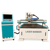 Machine de marquage laser à fibre CNC pour verre miroir et métal acier inoxydable, modèles 1325 et 1530, prix usine abordable