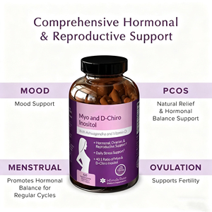 Cápsulas de Mioinositol OEM/ODM para Mujeres, con Folato y Vitamina D-Chiro Inositol - Product Image 5