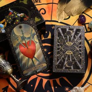 78 Cartas del <span class=keywords><strong>Tarot</strong></span> Clásicas Doradas, Cartas de Lujo Resistentes al Agua con Lámina Dorada en Caja para Explorar <span class=keywords><strong>el</strong></span> <span class=keywords><strong>Mundo</strong></span> Misterioso en Profundidad - Product Image 3