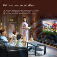 Barre de son Bluetooth avec design miroir long et subwoofer puissant pour TV, téléphone portable et ordinateur – Stéréo pour la maison et le bureau