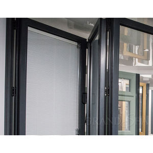 2.0mm aluminium pintu dengan tirai dalam eksterior aluminium louver pintu - Product Image 2