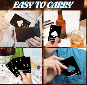 Abridor de Botellas de Cerveza Portátil de Acero Inoxidable del Tamaño de una Tarjeta, Herramienta Multiusos con Inserto para Llavero, para Cartera, EDC, Camping <span class=keywords><strong>y</strong></span> Viajes - Product Image 5