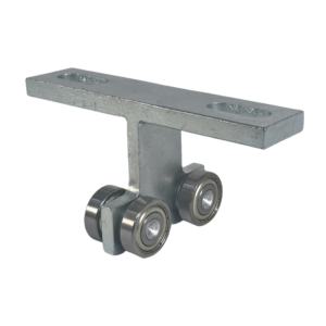 Colgador de acero con Canal tipo T, rueda de rodillo, particiones de pared plegables, rueda de doble rodamiento, carro, puntal, puerta y ventanas - Product Image 1