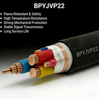 Kabel VFD Inti Tembaga Berisolasi XLPE Berlapis PVC Terproteksi 0.6/1kV untuk Sistem Motor Inverter Peralatan Listrik Industri