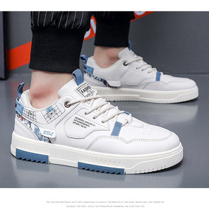 2025 <span class=keywords><strong>scarpe</strong></span> sportive bianche rosse da uomo per <span class=keywords><strong>scarpe</strong></span> da tavola Casual traspiranti primavera estate con tendenza alla moda morbida per gli studenti - Product Image 3