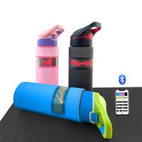 Bouteille d'eau à affichage LED pour sport de plein air Rechargeable par USB Tritan Sans BPA Applicable pour LED Ticker APP Programmable pour les voyages