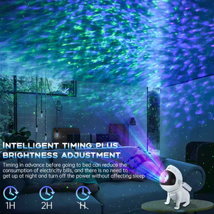 Lampada <span class=keywords><strong>da</strong></span> <span class=keywords><strong>notte</strong></span> <span class=keywords><strong>stellata</strong></span> <span class=keywords><strong>da</strong></span> tavolo a Led con rumore bianco che cambia colore astronauta Galaxy luci del proiettore per camera <span class=keywords><strong>da</strong></span> letto - Product Image 3