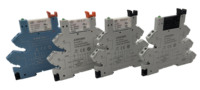 Module de relais à interface mince 6A 24V - Relais SPDT à montage sur rail DIN avec indicateur LED et circuit de protection pour contrôle PLC