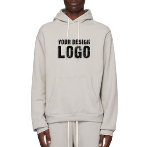 High Quality 100% Cotton Fleece Pullover Loose Sport Men's <b>Hoodie</b> Customized Printing Embroidery Logo Oversized Mens Hoodies - Product Image 4