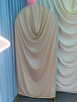 Accessoires pour mariage et fête d'anniversaire, arche en fer en forme de lune, design en spirale, décoration de fond de scène, support à fleurs, arche à ballons