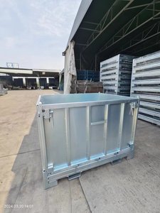 Katlanabilir İstiflenebilir <span class=keywords><strong>Metal</strong></span> Devirme Kutusu ve Saklama Kabı Katlanabilir Sandık İstifleme Rafları ve Depo ve Lojistik için Raflar - Product Image 3