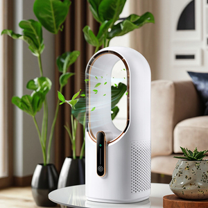 Ventilateur de bureau portable sans pales <span class=keywords><strong>Feigo</strong></span>, rechargeable par USB, numérique, 3 vitesses, en plastique, pour voiture et extérieur - Product Image 2