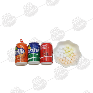 Bonbons Halal en Gros, Mini Bonbons en Forme de Canette de Soda, Bonbons à Presser en Cube, 3 Saveurs de Soda, Emballage Plastique en Vrac, Snack Nouveauté pour Enfants - Product Image 3
