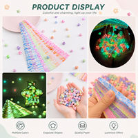 Bandes de papier origami étoiles phosphorescentes pour bouteille à vœux DIY, décoration de chambre, faible MOQ, approvisionnement direct usine
