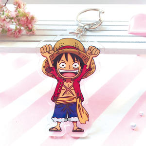 Llavero Acrílico de Anime de Portgas D. Ace, <span class=keywords><strong>Trafalgar</strong></span> Law y Monkey D. Luffy - Product Image 1