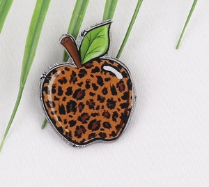 Accesorios al por mayor: Charms de resina con reverso plano, de acrílico con purpurina, insignias, carretes y pegatinas de acrílico con reverso plano con diseño de manzana para profesores, para manualidades. - Product Image 4