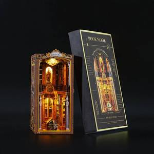 Casa <span class=keywords><strong>de</strong></span> <span class=keywords><strong>muñecas</strong></span> <span class=keywords><strong>en</strong></span> miniatura personalizable, Biblioteca <span class=keywords><strong>de</strong></span> monasterio, rompecabezas <span class=keywords><strong>de</strong></span> <span class=keywords><strong>madera</strong></span> 3D, modelo <span class=keywords><strong>de</strong></span> iluminación, Kit <span class=keywords><strong>de</strong></span> Rincón <span class=keywords><strong>de</strong></span> libro, juguete educativo hecho <span class=keywords><strong>de</strong></span> <span class=keywords><strong>madera</strong></span> <span class=keywords><strong>MDF</strong></span> - Product Image 2